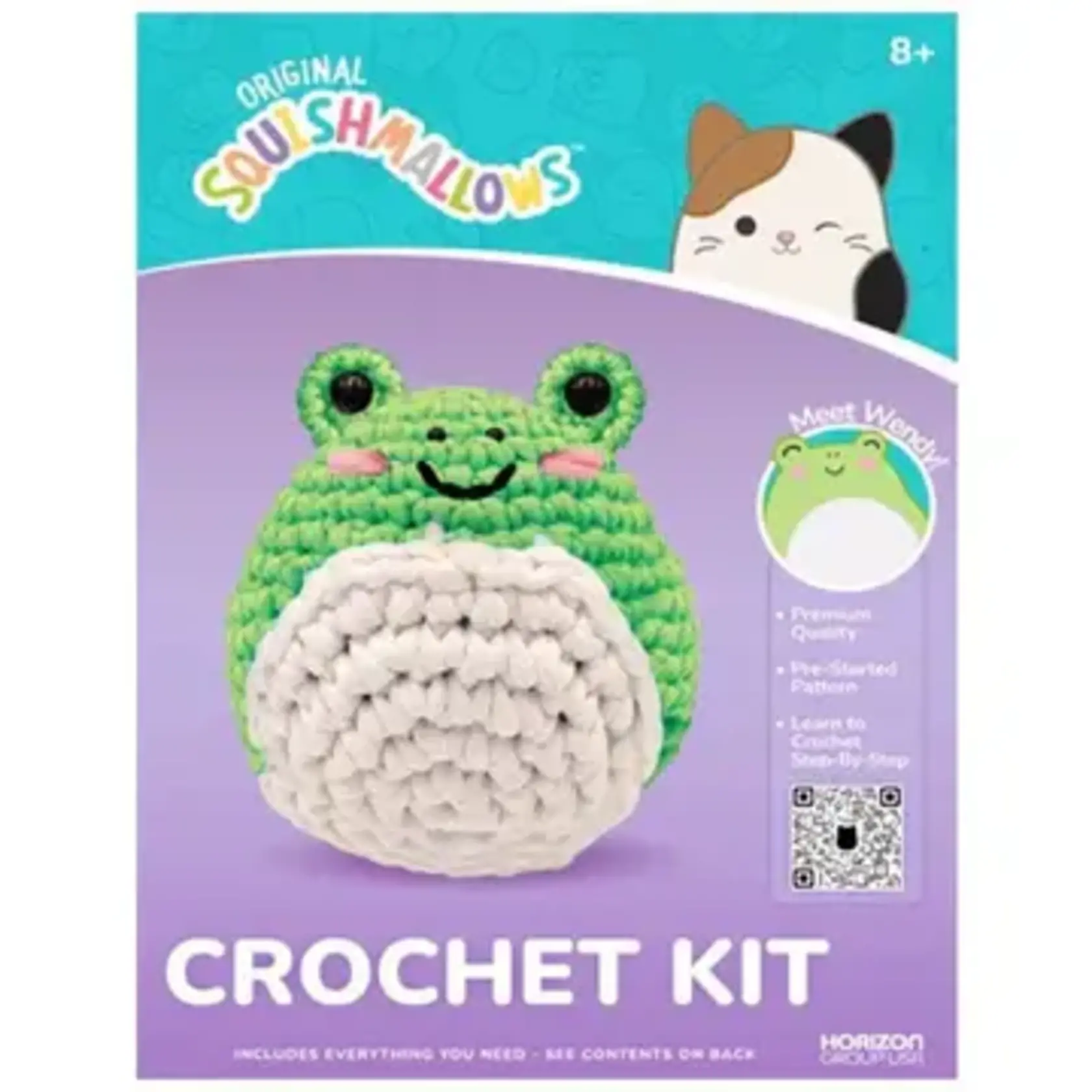 Squishmallow Crochet Kit Wendy Frog PLAYNOW! Toys and Games