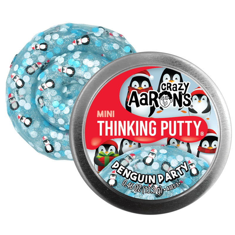 Crazy Aaron Crazy Aaron's Mini Holiday Thinking Putty, 2" tin