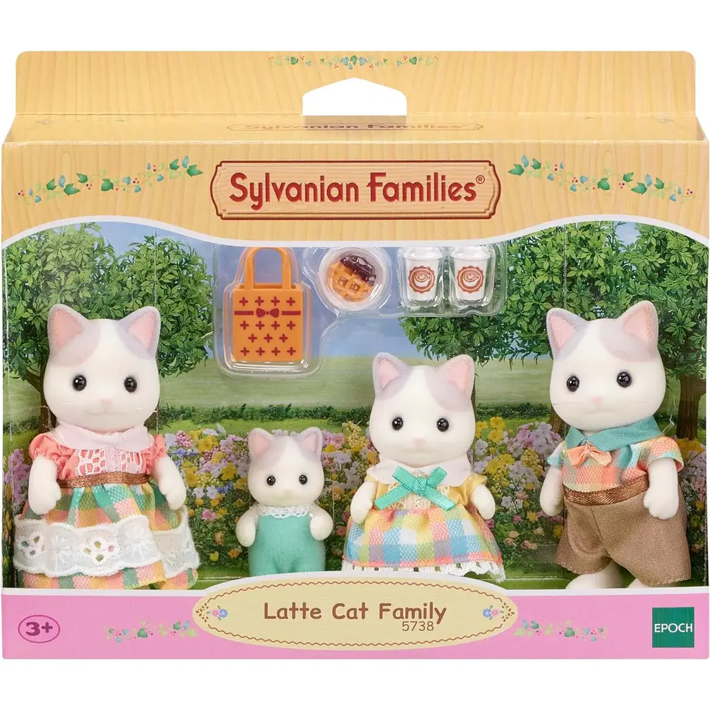 Calico Critters Latte Cat Family