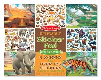 Melissa & Doug Reusable Sticker Pad - Jungle & Savanna