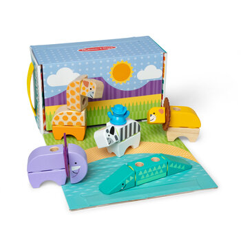 Melissa & Doug Blockables Safari Play Set