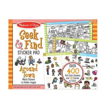 Melissa & Doug Seek & Find Sticker Pad - Around Town