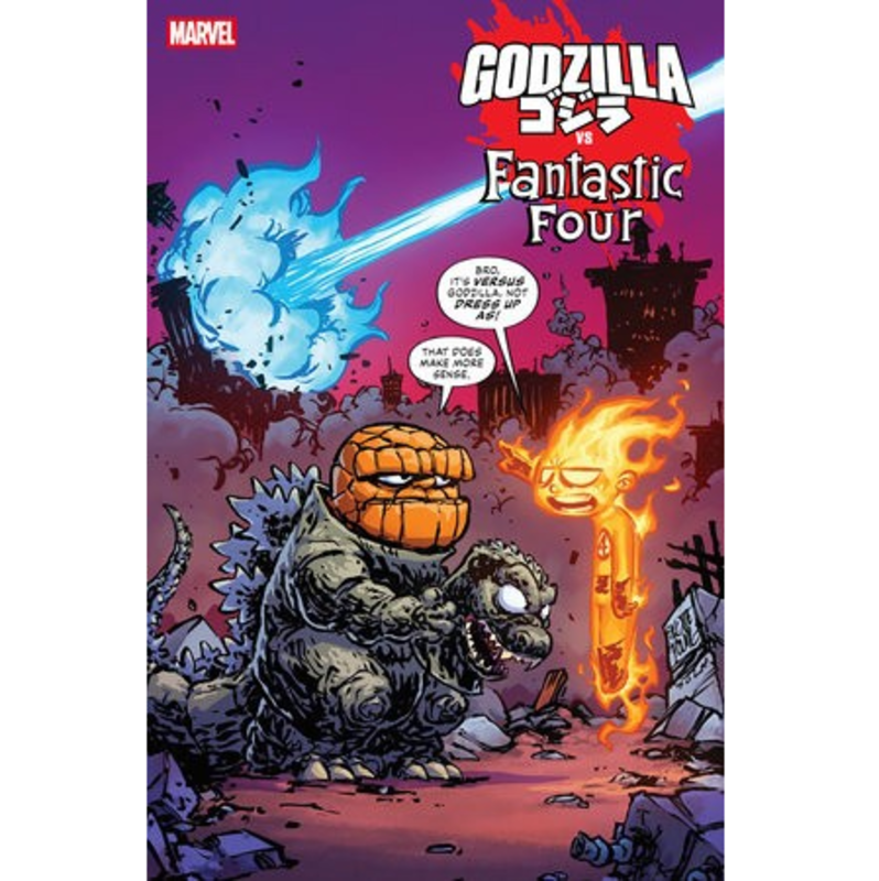 Marvel GODZILLA VS. FANTASTIC FOUR #1 SKOTTIE YOUNG VARIANT