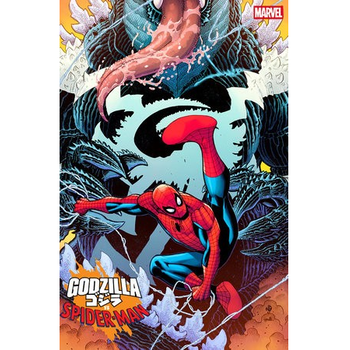 Marvel GODZILLA VS. SPIDER-MAN #1 NICK BRADSHAW VENOMIZED GODZILLA VARIANT