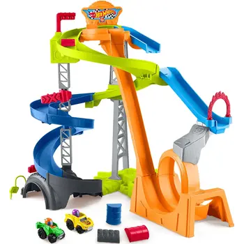 Fisher Price Hot Wheels Spiral Stunt Speedway™ by Little People®