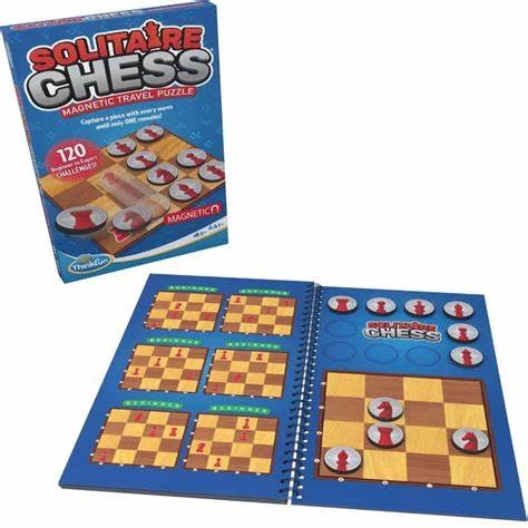Think Fun Solitaire CHESS magnetic travel