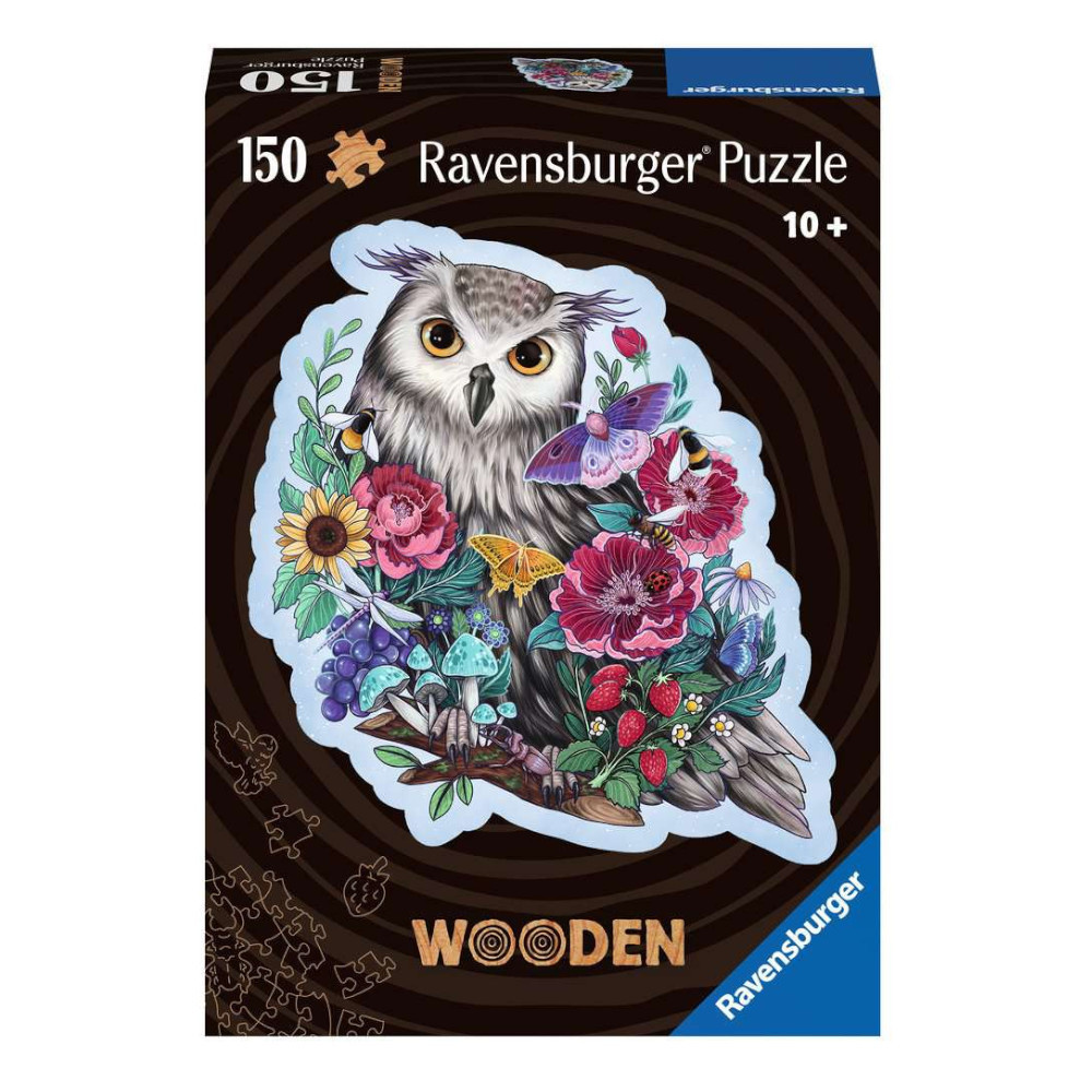 Ravensburger WOOD Mysterious Owl 150 pc Shape Puzzle