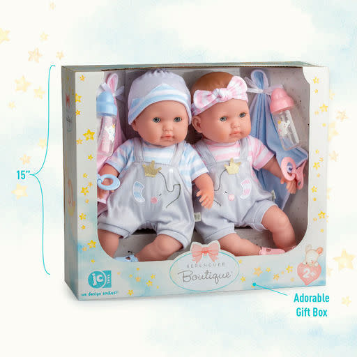 Berenguer Berenguer Boutique Baby Doll Twins Gift Set - 15"