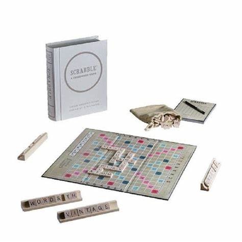 WS Games Scrabble Vintage Bookshelf Edition