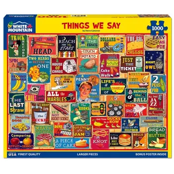 White Mountain Puzzles Things We All Say 1000 pc