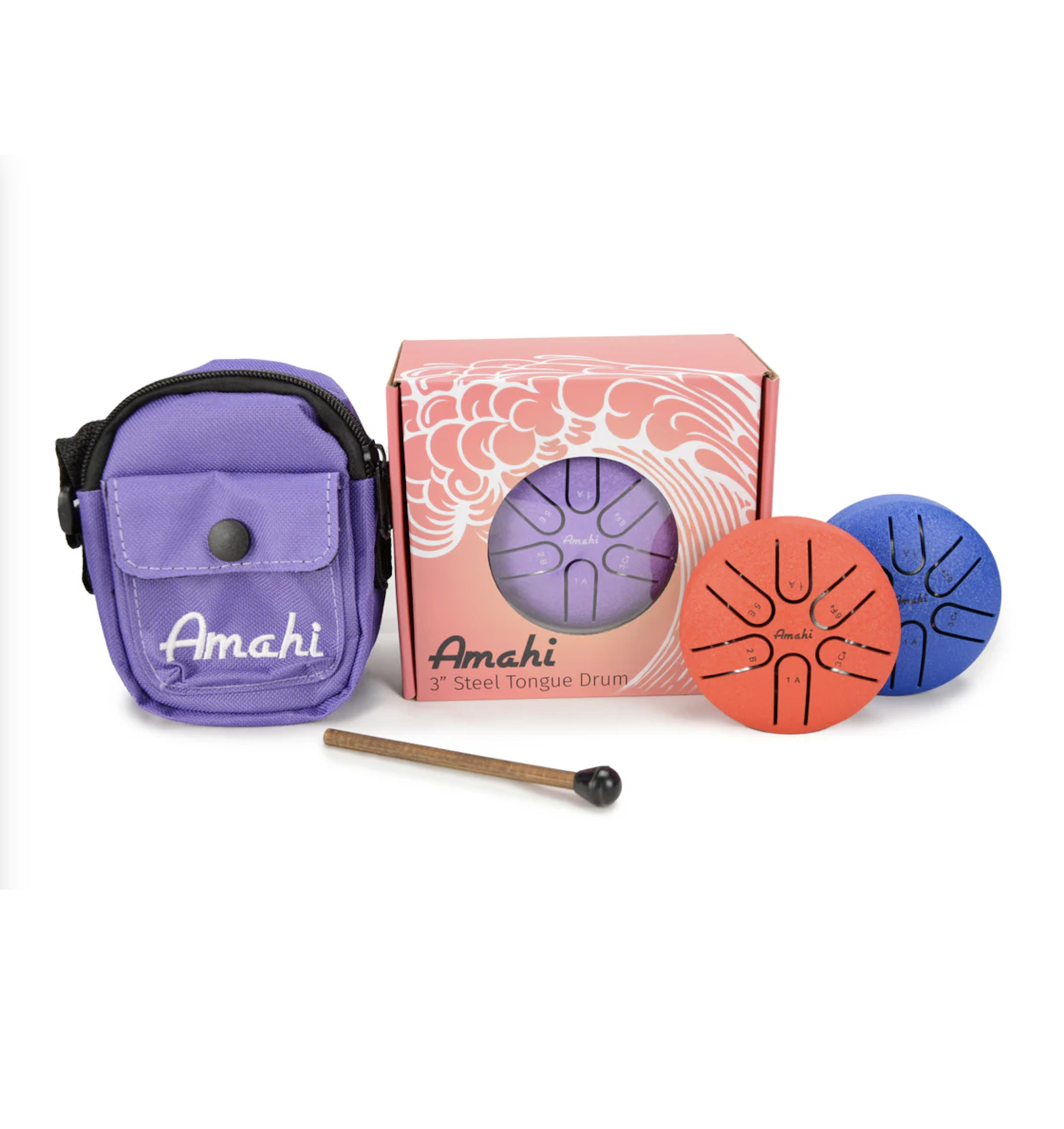 Steel Tongue Drum asst colors