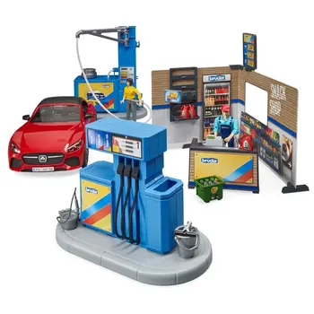 Bruder bWorld Gas Station w Car Wash