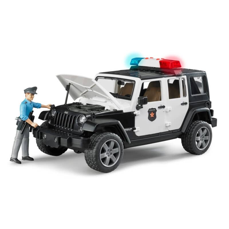 Bruder Jeep Wrangler Rubicon Unlimited Police Vehicle