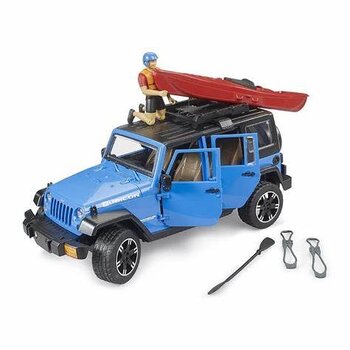 Bruder Jeep Wrangler Rubicon Unlimited with Kayaker