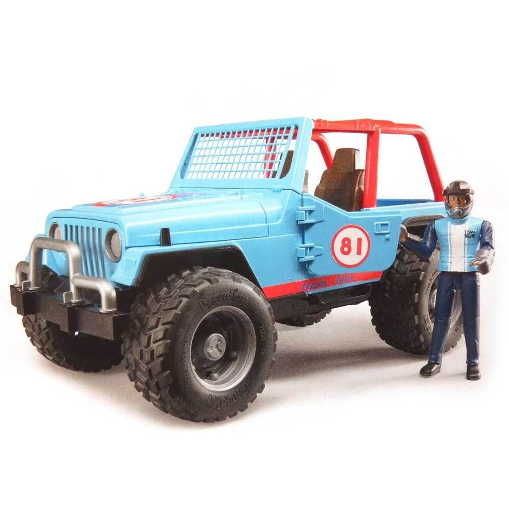 Bruder Jeep Cross Country racer blue with driver