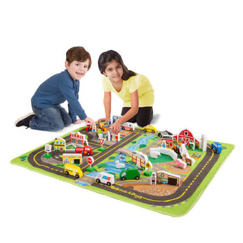 Melissa & Doug Deluxe Road Rug Play Set