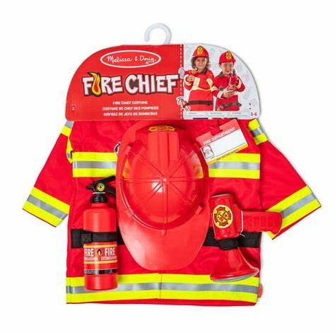 Melissa & Doug Fire Chief Role Play Costume Set