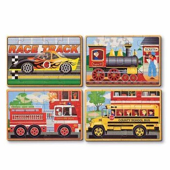 Melissa & Doug Vehicles Jigsaw Puzzles in a Box