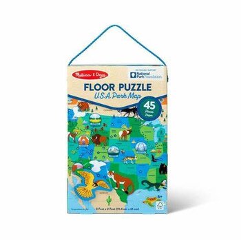 Melissa & Doug x MULTI-PARK U.S.A. Map Floor Puzzle