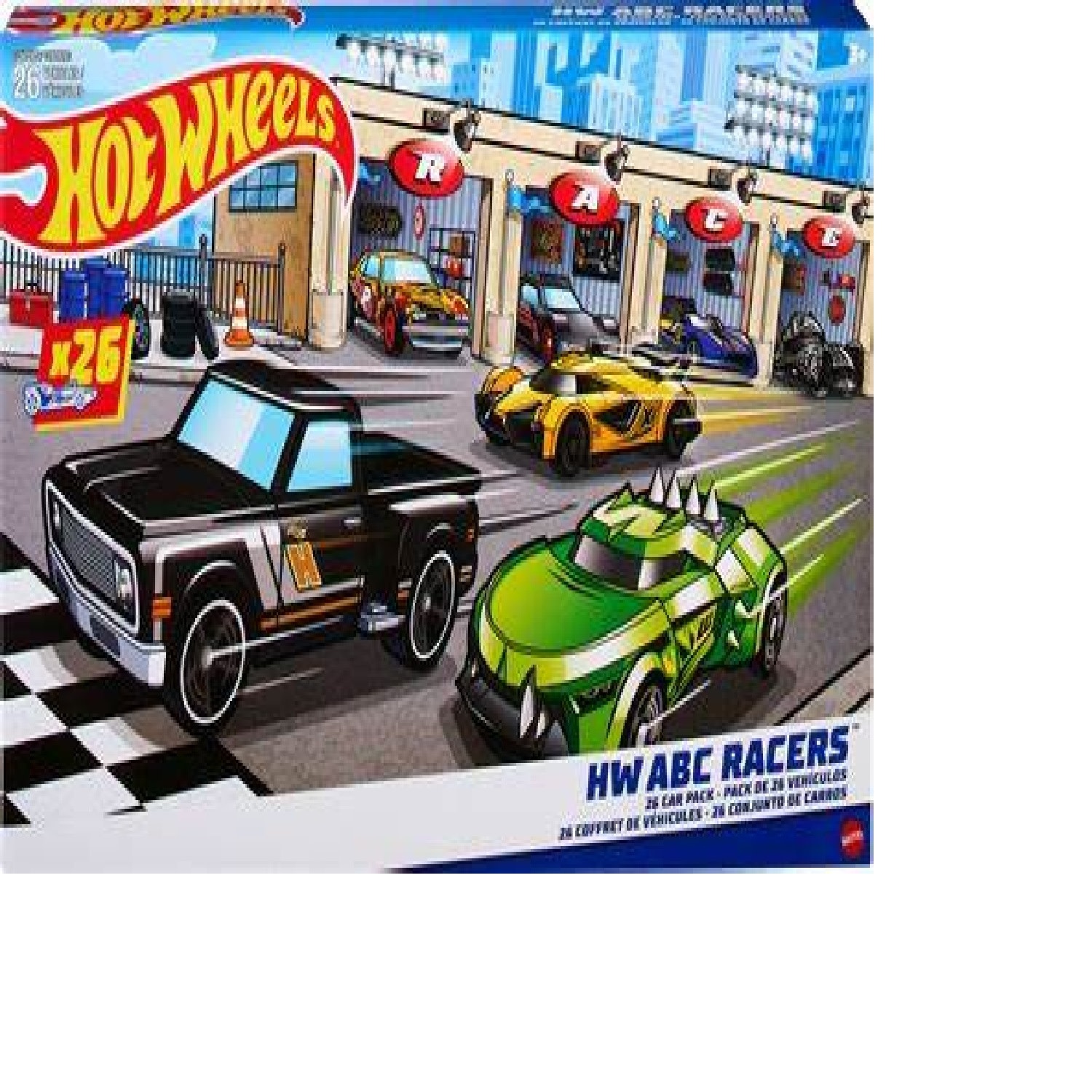 Hot Wheels ABC RACERS 26 - PACK | PLAYNOW! - PLAYNOW! Toys and Games