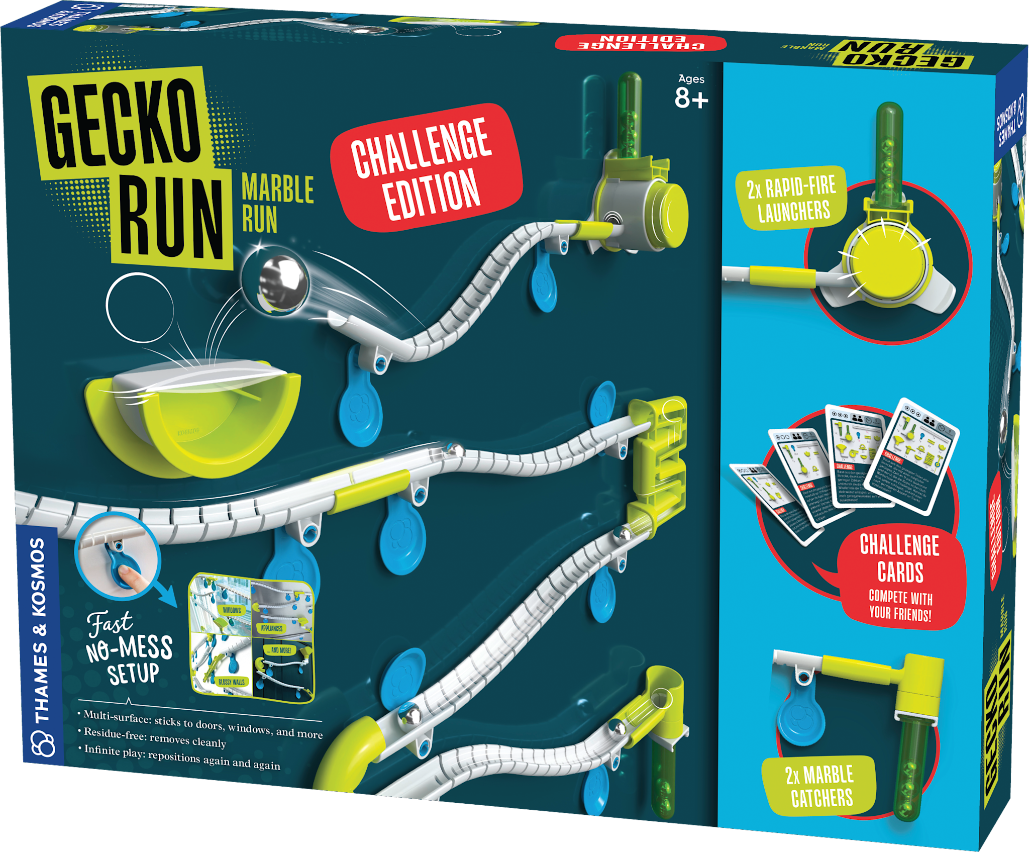 KOSMOS 617318 Gecko Run Marble Run Big Box, Paquete económico, Pista de Bolas Extensible para niños a Partir de 8 años, Pista de Bolas Vertical, Pista KOSMOS 617318 Gecko Run Marble Run Big Box, Paquete económico, Pista de Bolas Extensible para niños a Partir de 8 años, Pista de Bolas Vertical, Pista