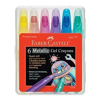 Faber-Castell 6ct Metallic Gel Crayons