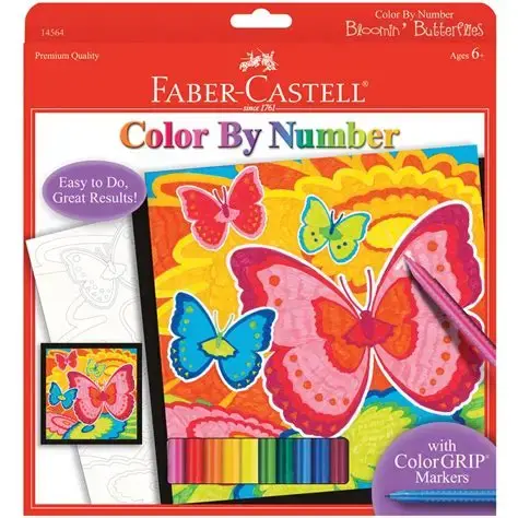 Faber-Castell Color By Number Bloomin' Butterflies