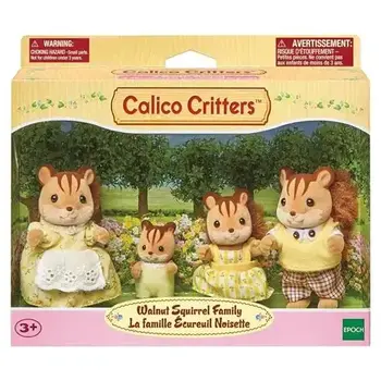 Calico Critters * Walnut Squirrel Family