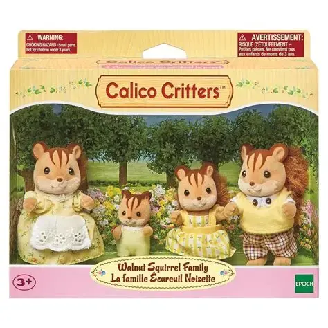 Calico Critters * Walnut Squirrel Family