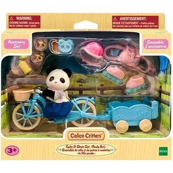 Calico Critters Cycle & Skate Set - Panda Girl