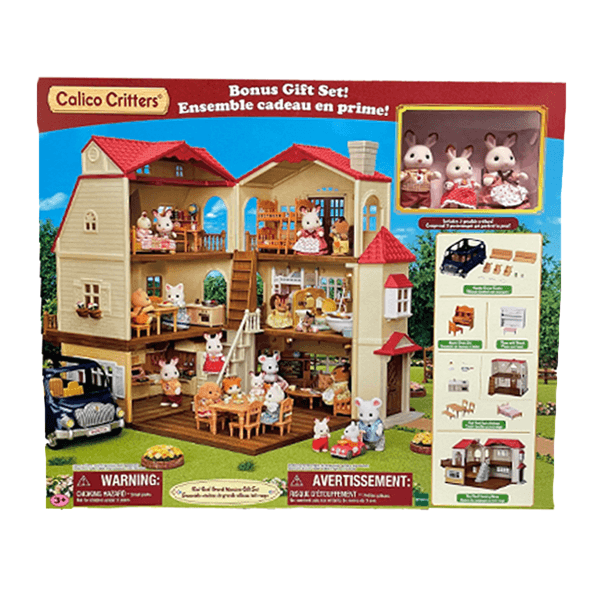 Calico Critters Red Roof Grand Mansion Gift Set