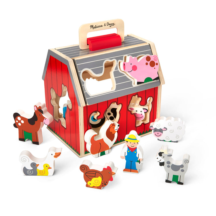 Melissa & Doug Take Along Sorting Barn