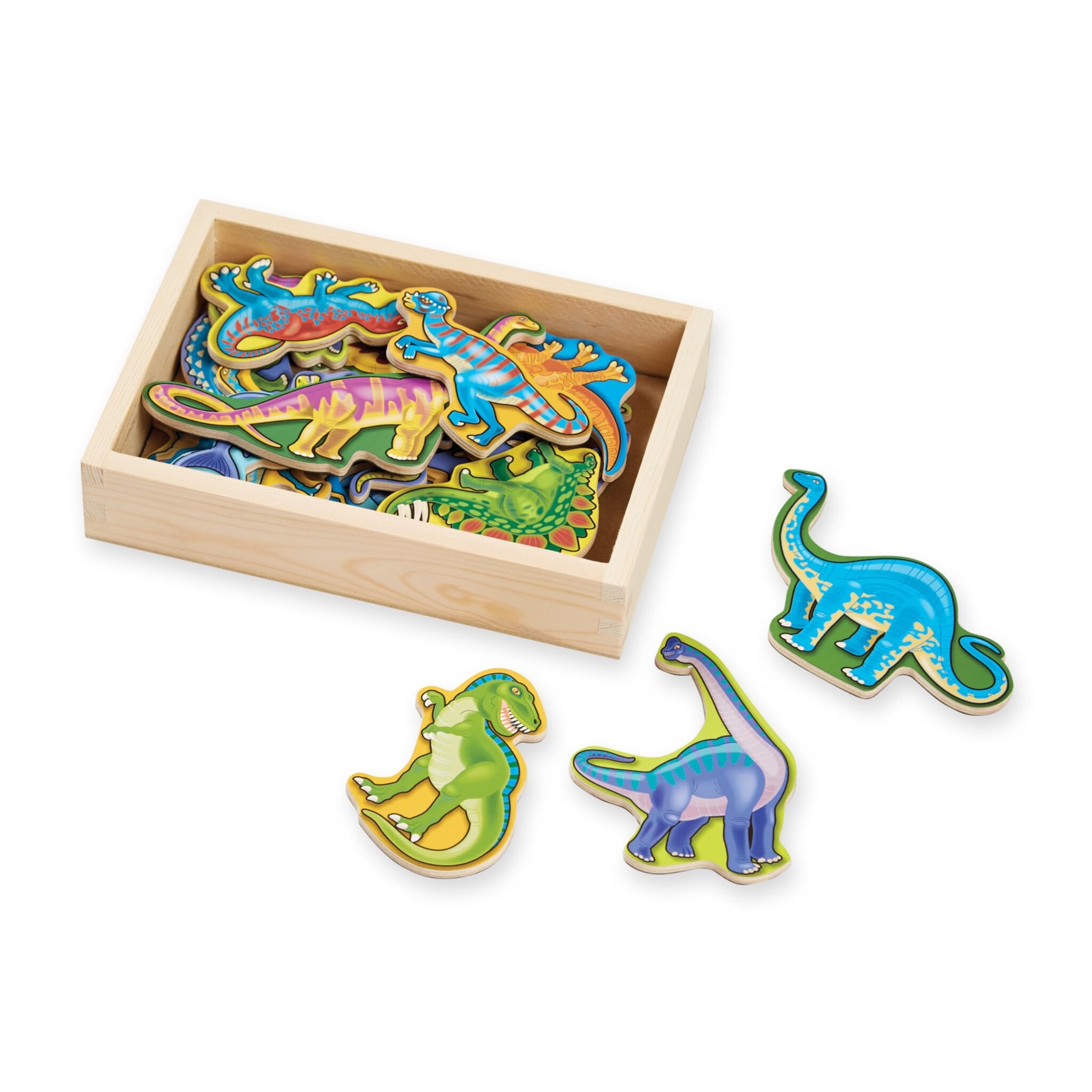 Melissa & Doug Wooden Dinosaur Magnets