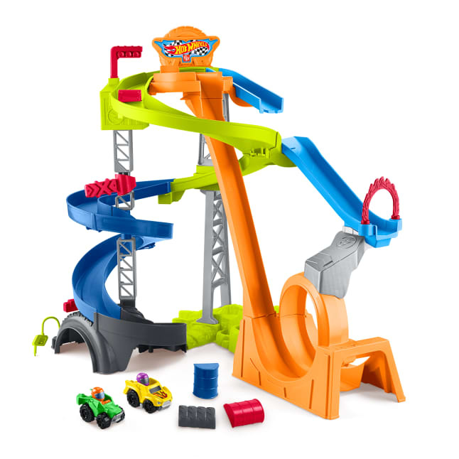 Fisher Price Hot Wheels Spiral Stunt Speedway™ by Little People®