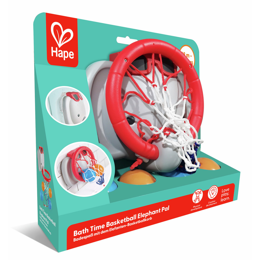 Hape Bath Time Basketball Elephant Pal