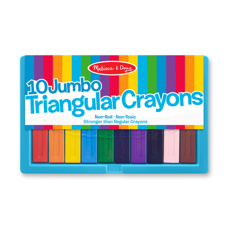 Melissa & Doug Jumbo Triangular Crayons (10 pc)