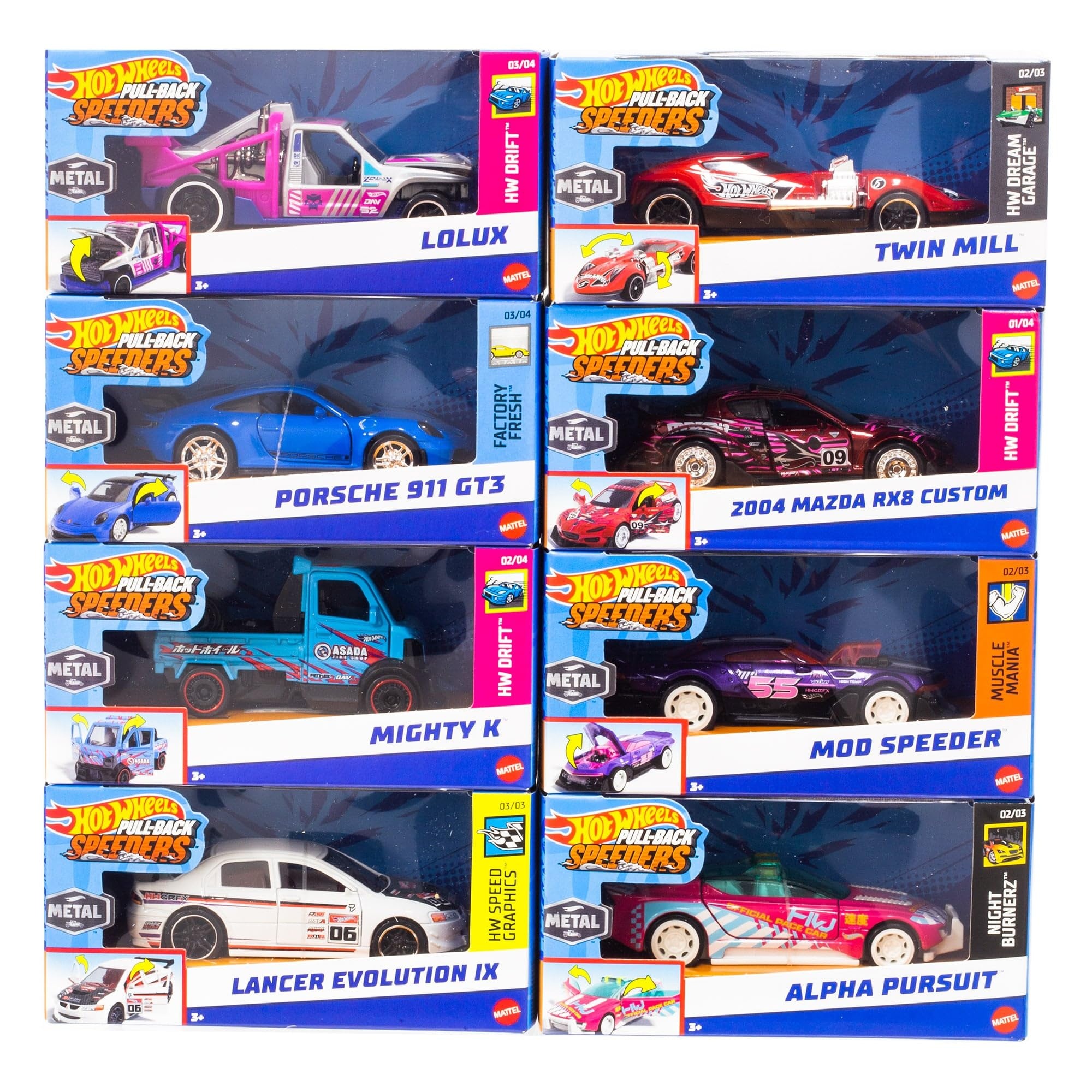HOT WHEELS® Pull-Back Vehicles Assortment