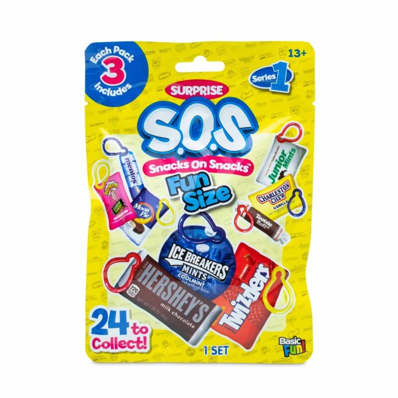 Schylling S.O.S Fun Size Plush 3-Pack Dangler
