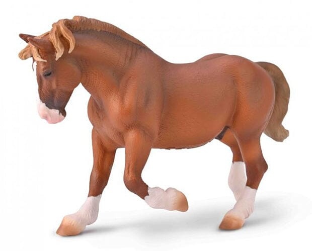 CollectA Breton Draft Horse Stallion - Chestnut