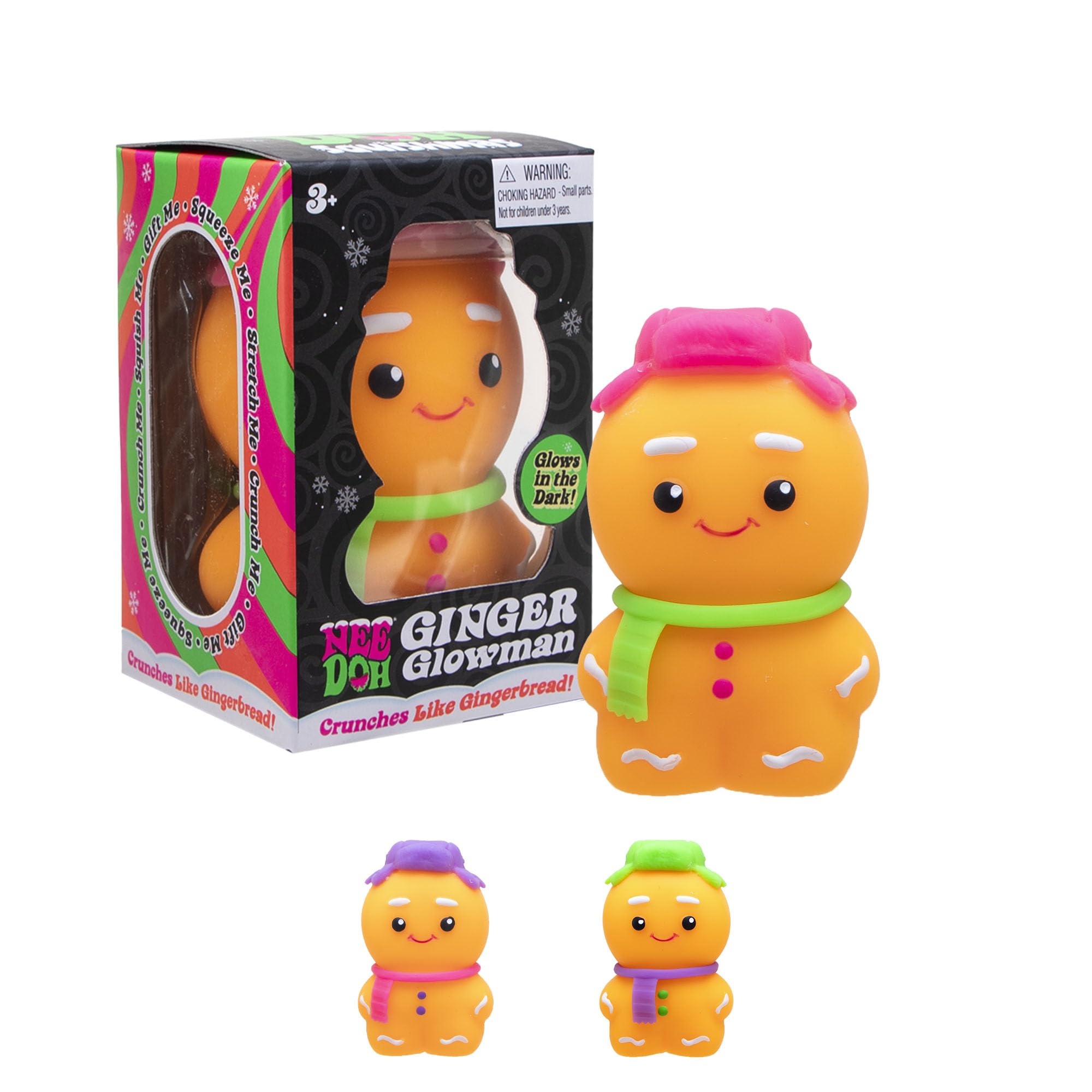 Nee Doh SQUISHMAS GINGER  GLOWMAN - 2025