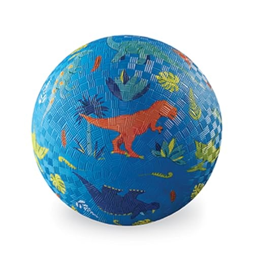 Crocodile Creek 7" Playground Ball / Dinosaurs Red