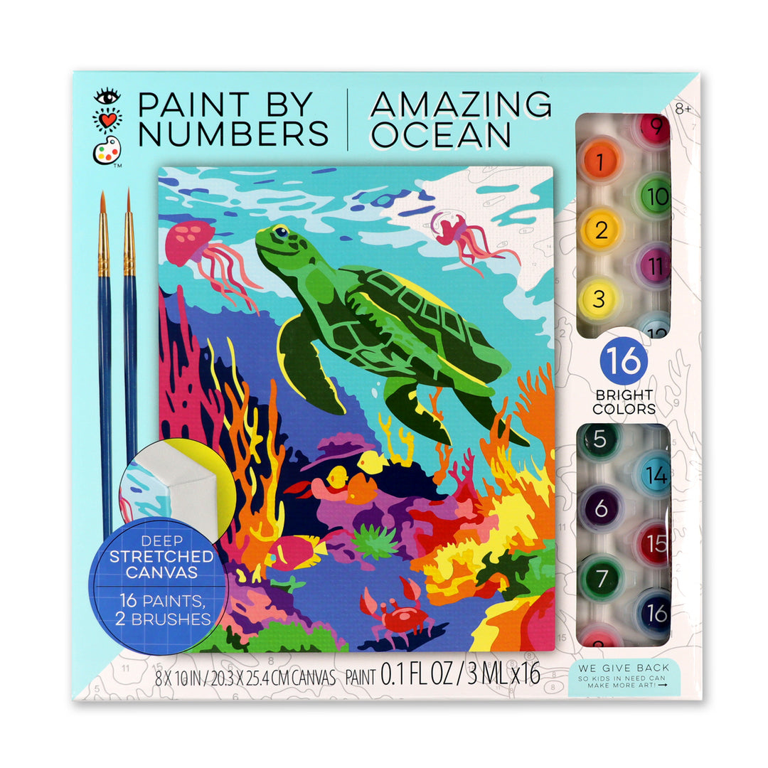 Bright Stripes Paint By Numbers Amazing Ocean
