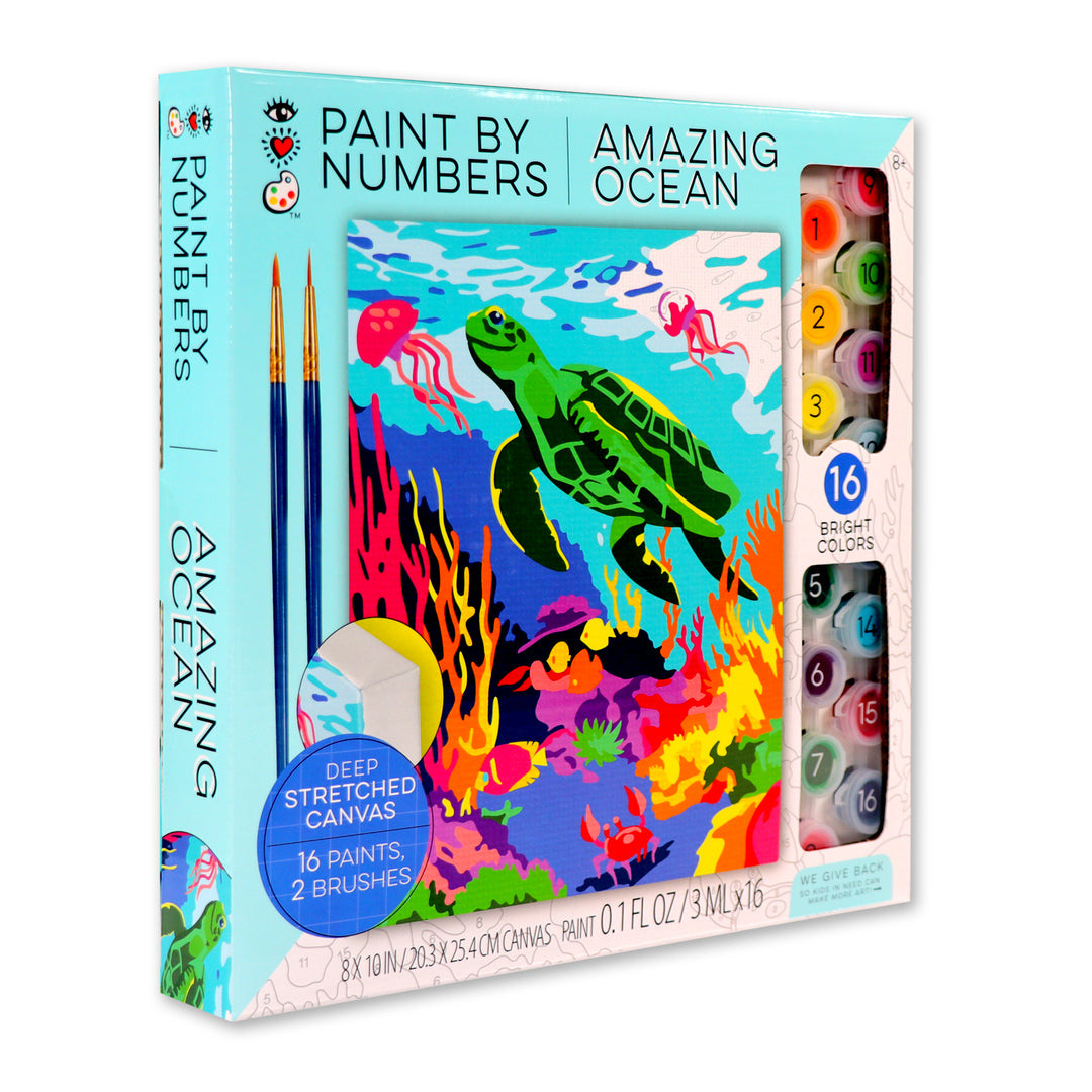 Bright Stripes Paint By Numbers Amazing Ocean