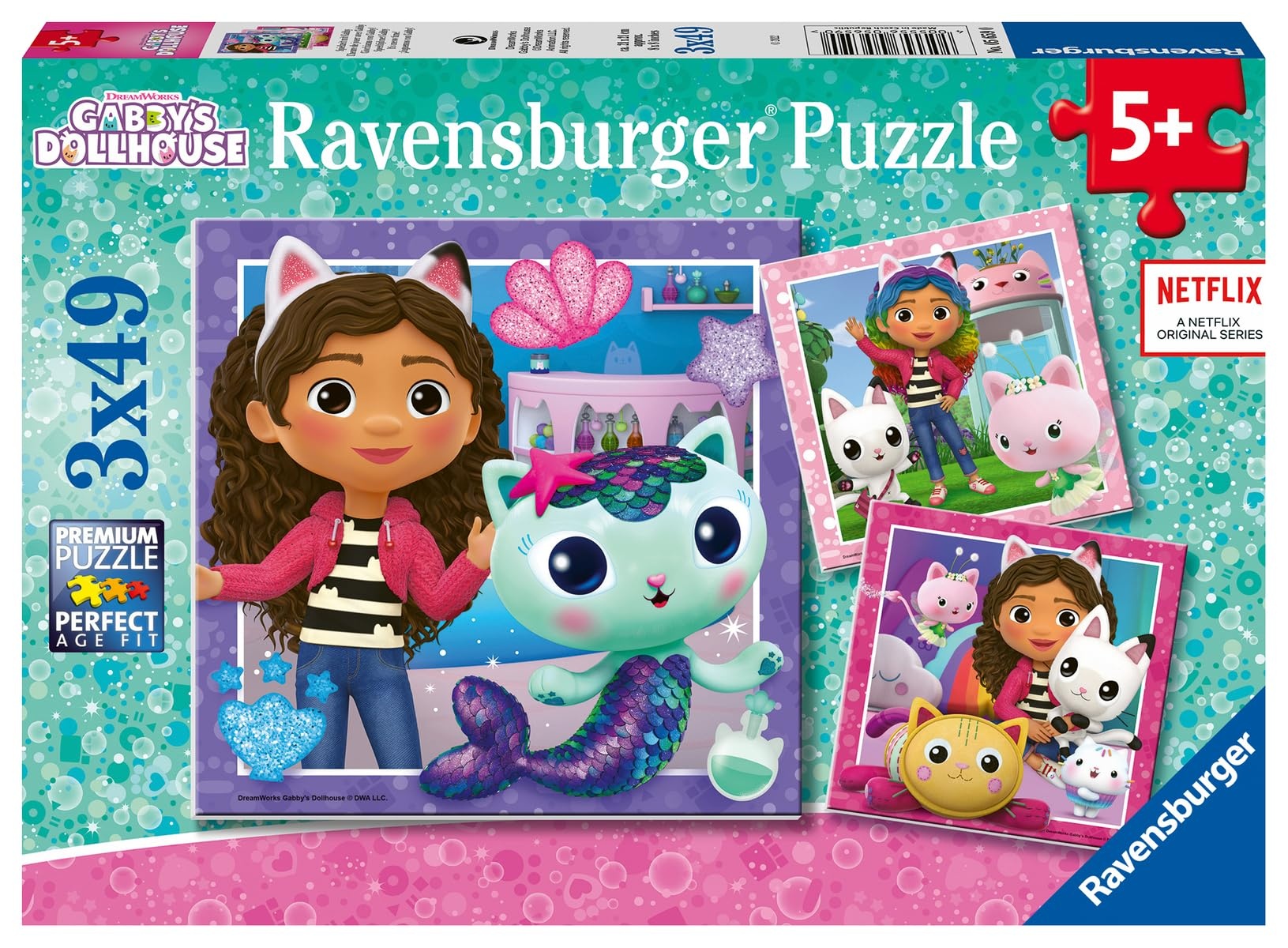 Ravensburger Gabby's Dollhouse 3 x 49 pc Puzzle