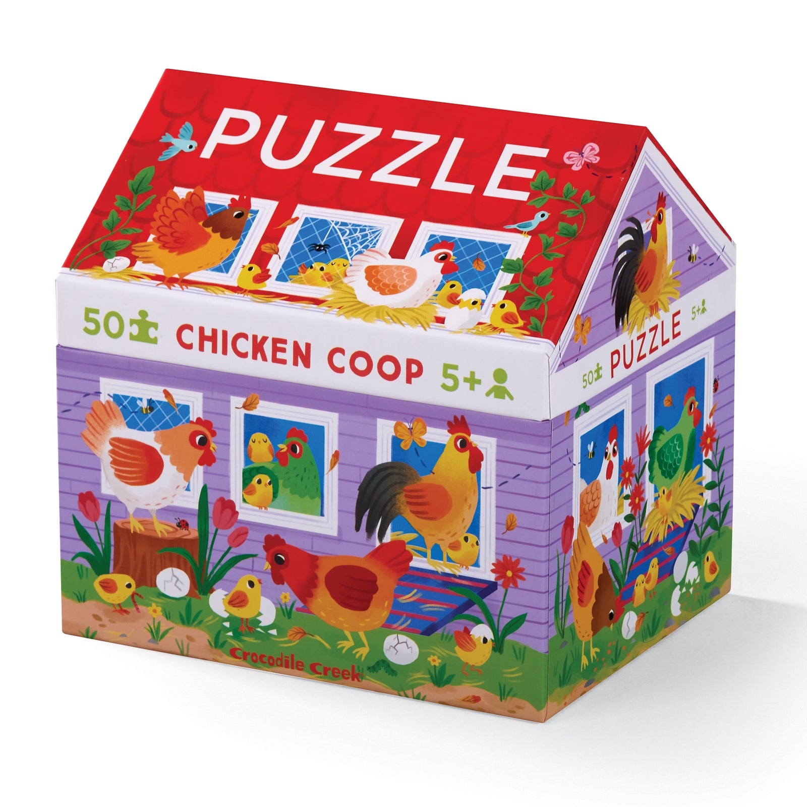 Crocodile Creek 50-pc House Puzzle/Chicken Coop