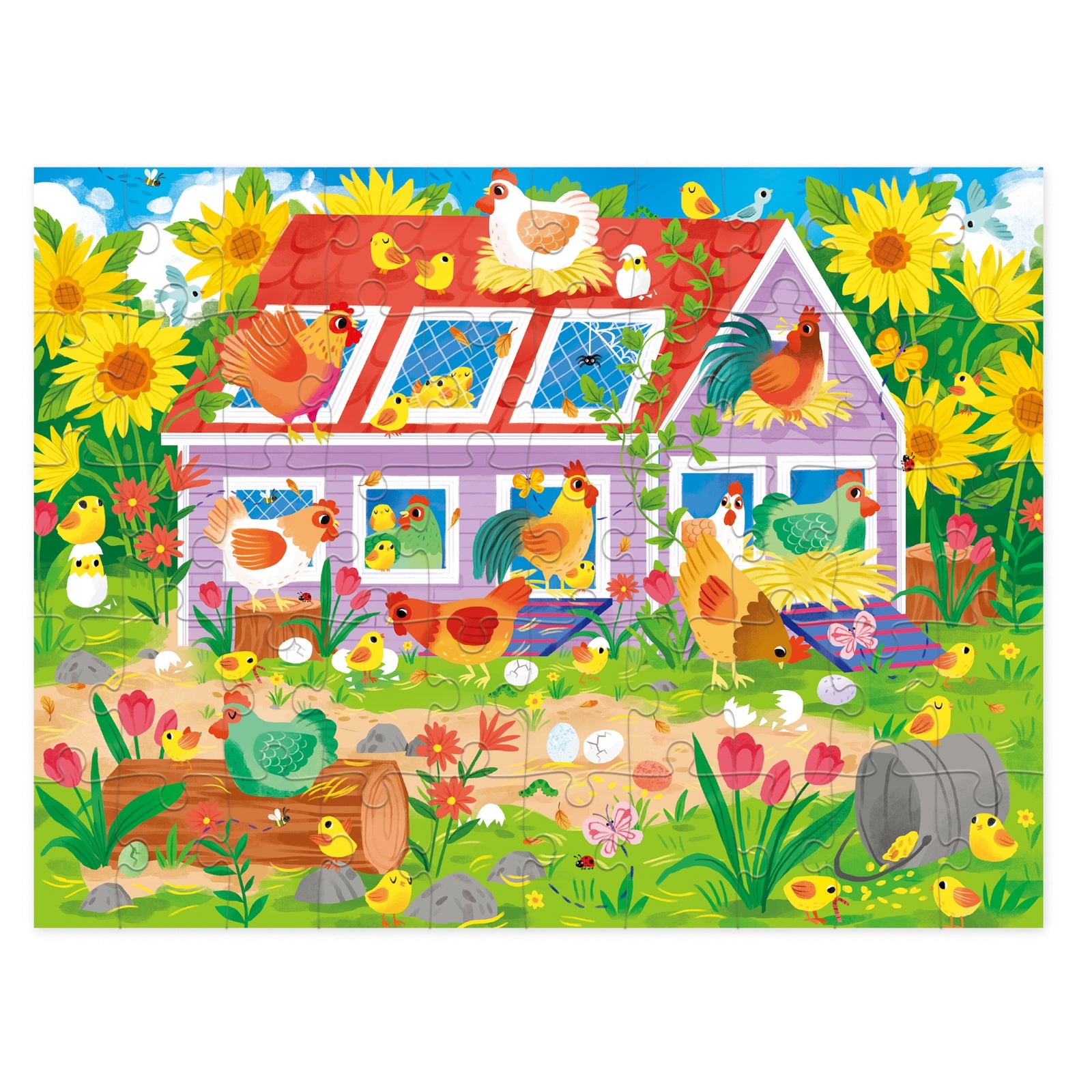 Crocodile Creek 50-pc House Puzzle/Chicken Coop