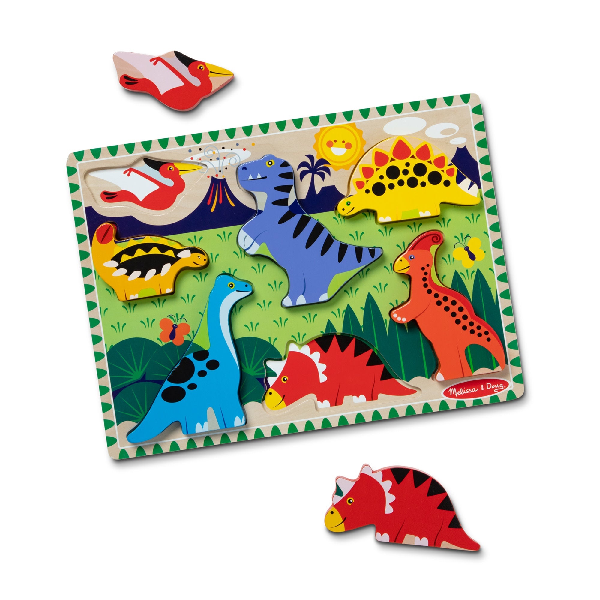 Melissa & Doug Dinosaurs Chunky Puzzle