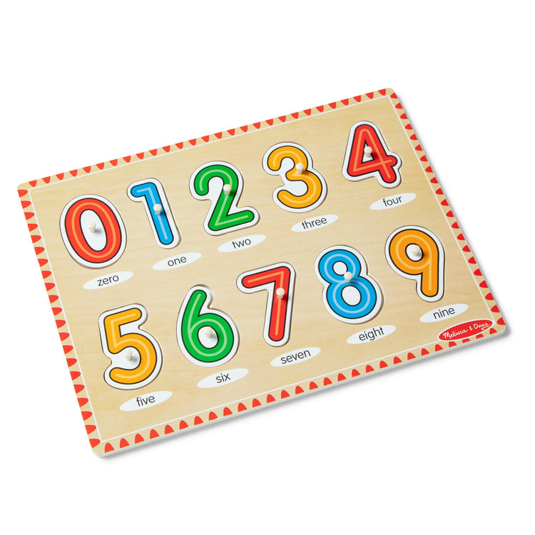 Melissa & Doug See-Inside Numbers Peg Puzzle