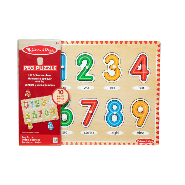Melissa & Doug See-Inside Numbers Peg Puzzle