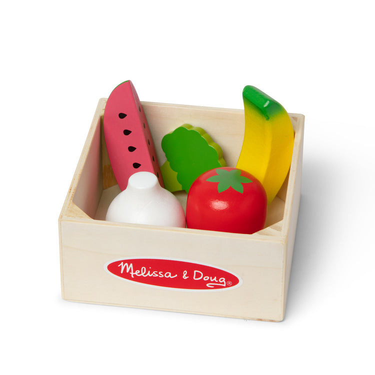Melissa & Doug Wooden Food Groups Play Set- Produce